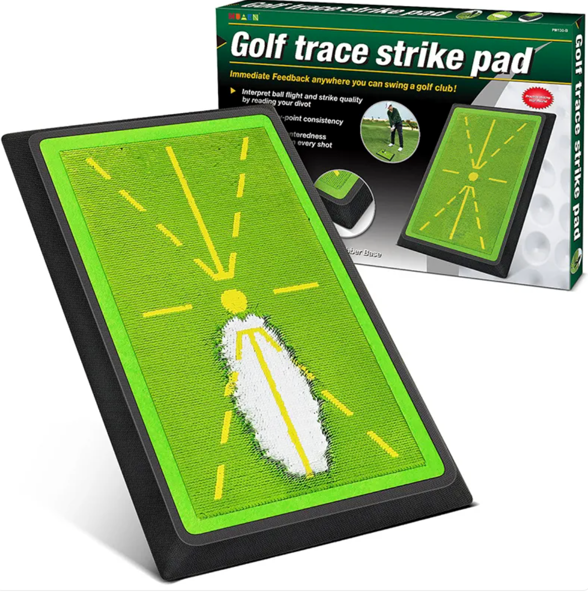 Golf Swing Strike Mat — See Every Divot, Fix Every Flaw