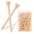 Bamboo Golf Tees 250-Pack — 7x Stronger. Less Spin. More Distance.